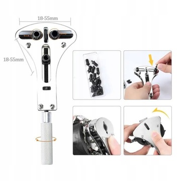 ПРОФЕССИОНАЛЬНЫЙ НАБОР ЧАСОВОГО ПРОИЗВОДИТЕЛЯ ДЛЯ РЕМОНТА ЧАСОВ, 169 ЭЛЕМЕНТОВ