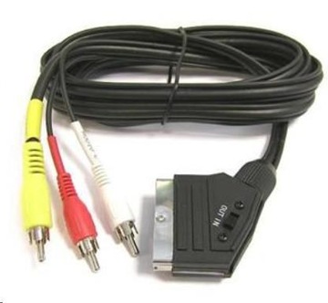 Kabel Scart Euro - 3x Chinch 1.5m dwukierunkowy v2