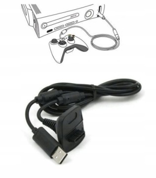 USB-КАБЕЛЬ ЗАРЯДНОЕ УСТРОЙСТВО ДЛЯ XBOX 360 ЗАРЯЖАЙТЕ И ИГРАЙТЕ БЕСПРОВОДНАЯ ПАНЕЛЬ
