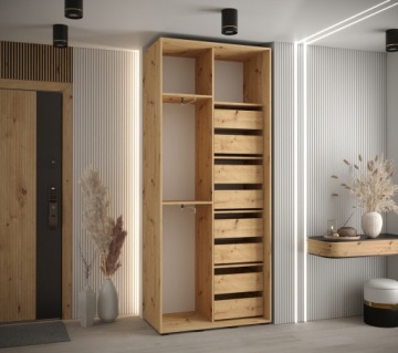 Шкаф-купе, высокий ДАВ 3, глубина 110 см. 45 см