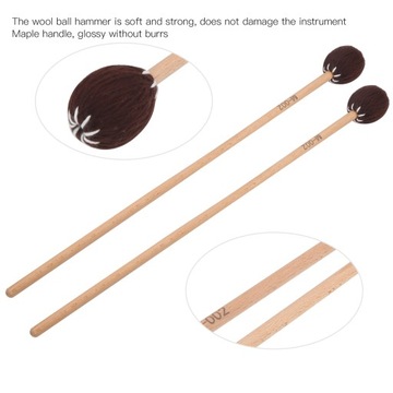 2 палочки для маримбы, стержни из кленовой шерсти