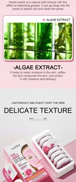 8 шт./кор. грязевые маски с розой матча, глиняная маска для лица