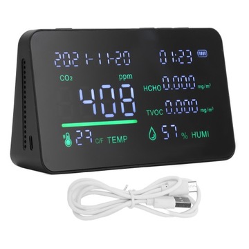 Monitor jakości powietrza 6 w 1 inteligentny CO2
