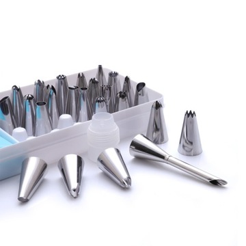 Кондитерский мешок 2x ДЕКОРАТОР для торта силиконовый 31шт BOX Set XXL