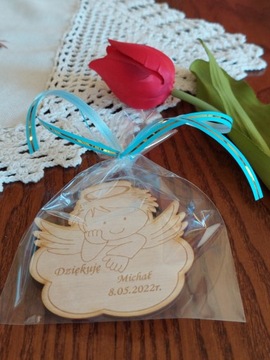 10x СПАСИБО ГОСТЯМ МАГНИТ НА КРЕЩЕНИЕ