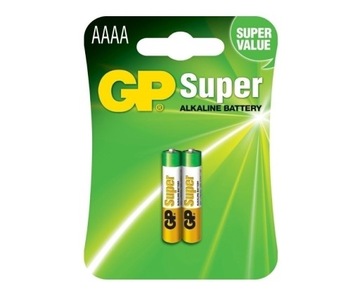 2x Bateria alkaliczna GP 25A AAAA 1,5V LR61 pilot