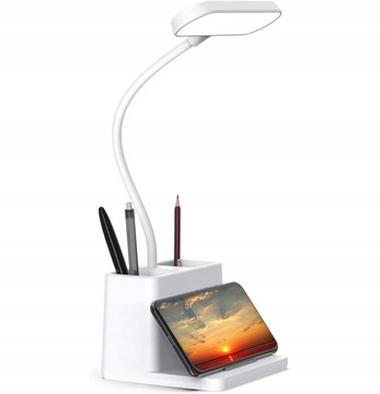 LAMPKA BIURKOWA LED SZKOLNA NOCNA 3 BARWY USB