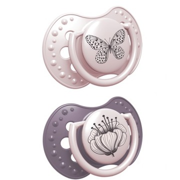 LOVI Smoczki smoczek 2 szt. Botanic Girl 3-6 m