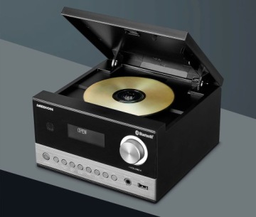 МИНИ-СИСТЕМА + ПУЛЬТ ДИСТАНЦИОННОГО УПРАВЛЕНИЯ CD MP3 РАДИО FM DAB + BLUETOOTH 5.3, 30 СТАНЦИЙ, USB, AMS