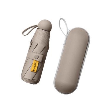 Mini parasolka Mała torebka-parasolka w kolorze khaki