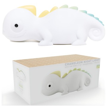 Lampka nocna dla dzieci kameleon kolorowy USB LED Prezent dla dziecka Dhink