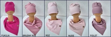 Комплект из шапки и шарфа на каждого, цвет 52-55см.