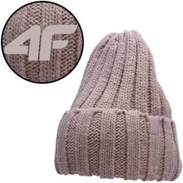 CZAPKA DAMSKA 4F ZIMOWA BEANIE SPORTOWA CIEPŁA