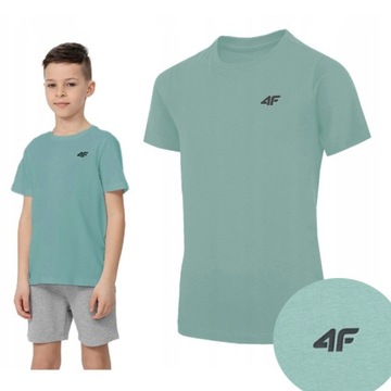 KOSZULKA CHŁOPIĘCA 4F T-SHIRT BAWEŁNA 128