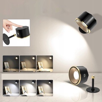 БЕСПРОВОДНАЯ RGB СВЕТОДИОДНАЯ МАГНИТНАЯ НАСТЕННАЯ ЛАМПА НАСТЕННАЯ СВЕТИЛЬНИК НАД КРОВАТЬЮ