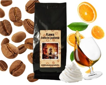 FRANCUSKI POCAŁUNEK kawa 100 g RUM POMARAŃCZ ŚMIETANKA