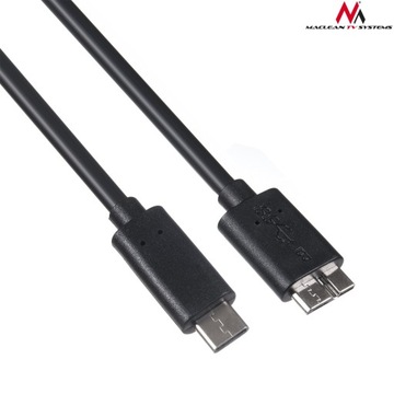 Кабель USB Micro B — Type-C 3.0, Maclean MCTV-845 5 Гбит/с, 1 м