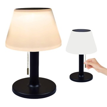 OGRODOWA LAMPA STOŁOWA LED SOLARNA WODOODPORNA 3 POZIOMY JASNOŚCI