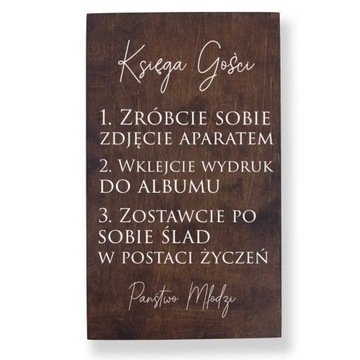 Tablica na Ślub i wesele, Tablica Księga Gości, Tablica dekoracyjna na Ślub