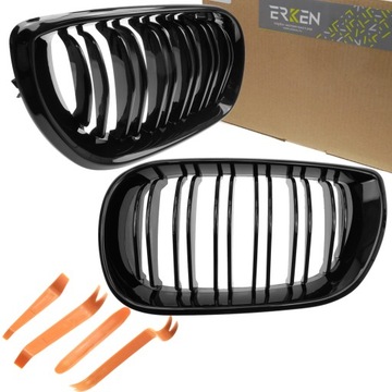 Nerki grill CZARNY podwójne żeberka BMW 3 E46