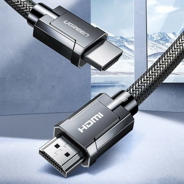 UЗЕЛЕНЫЙ КАБЕЛЬ HDMI 2.1 8K/60Гц 4K/120Гц 3D HDR 2M ХОРОШЕЕ КАЧЕСТВО
