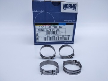 NORMA COBRA 22.0/8 защелкивающийся хомут 10шт