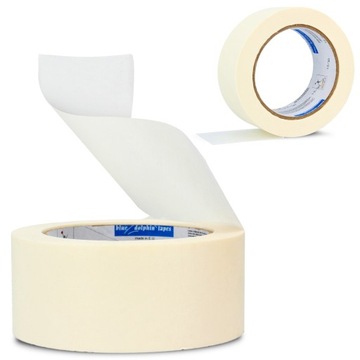 TAŚMA MALARSKA 50 m 48 mm Maskująca Papierowa SAMOPRZYLEPNA Malowania Mocna