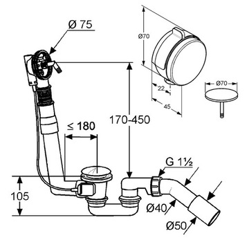 Hansgrohe Logis 5in1 комплект для ванны скрытого монтажа
