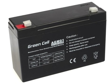 Akumulator GREEN CELL AGM01 12Ah 6V