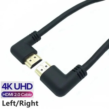 Lewego prawego kątowy HD 2.0 kompatybilny z wtyk męski do HDMI prawy lewy