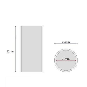 Стальной слайдер для акустической гитары Slider 51 мм