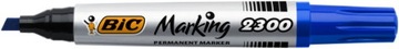 Перманентный маркер BIC 2300, синий, со скошенной кромкой