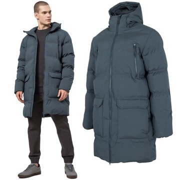 PARKA PUCHOWA męska płaszcz 4F KURTKA KUMP010 XXL