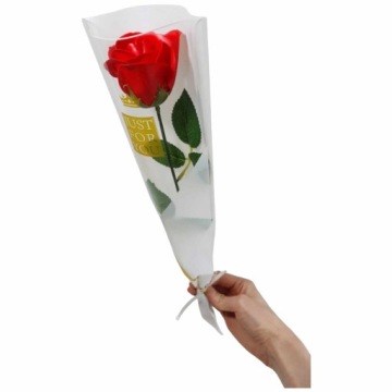 Букет мыльных роз в живом виде 43 см кремовая цветочная коробка для подарка GIFT