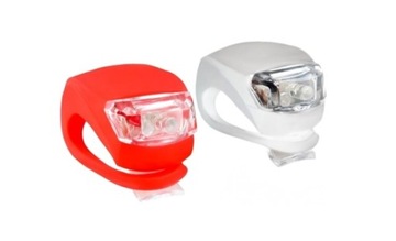 LAMPKA LED NA ROWER ŻELOWA OŚWIETLENIE ROWEROWE