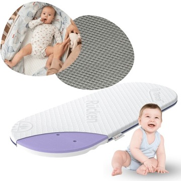 Materacyk do wozka BEBETTO ESPIRO CAMARELO wkład gondoli Gruby Pianka HR