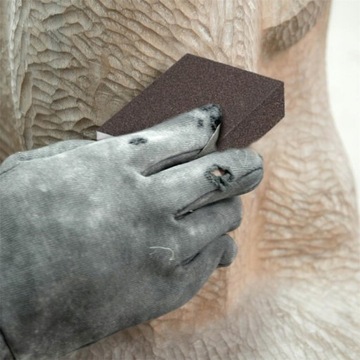 БЛОК ШЛИФОВАЛЬНЫЙ КУБ ШЛИФОВАЛЬНАЯ ГУБКА ДЛЯ ШЛИФОВАНИЯ ДЕРЕВА P40 10 ШТ.