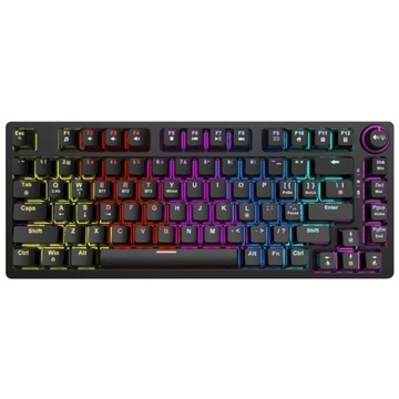 Klawiatura mechaniczna bezprzewodowa SAVIO PHENIX Gateron Red Pro, ABS