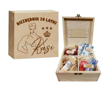 Niezbędnik pudełko urodziny 18 20 30 40 GRAWER