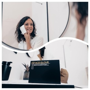 RAYPATH Mięka Rękawica do demakijażu twarzy 2 szt.