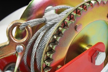 РУЧНАЯ ТРОСОВАЯ ЛЕБЕДКА С РУКОЯТОЧНОЙ ЛЕБЕДКОЙ 454 кг ТРОС 10М ЖЕСТКИЙ