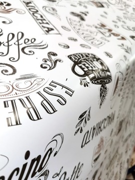 Piękna gruba cerata KAWA BIAŁA