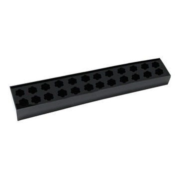 Prostokątny wazon na kwiaty 60x10x6,5 cm 24 otwory