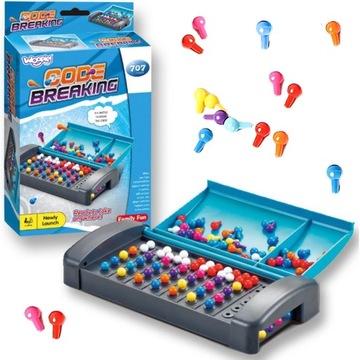 ŁAMACZ KODÓW GRA ZRĘCZNOŚCIOWA KIESZONKOWA LOGICZNA RODZINNA ŁAMANIE KODÓW