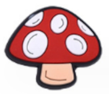 PRZYPINKA PIN DO BUTÓW CROCS CROCSÓW OZDOBA GRZYBKI GRZYB MUCHOMOR