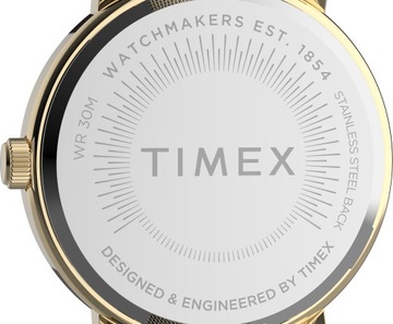 Zegarek damski TIMEX ORIGINALS elegancki złoty na bransolecie MESH