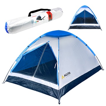 DUŻY NAMIOT DWUOSOBOWY na 2-3 osoby ALLTO CAMP z moskitierą, lekki, 2500mm