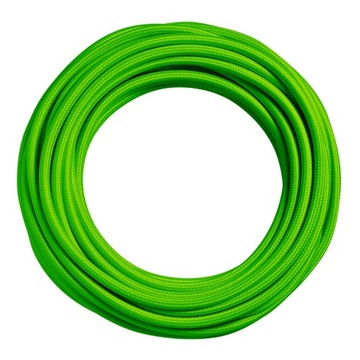 Przewód w oplocie kabel 3x0,75 ZIELONY 5m