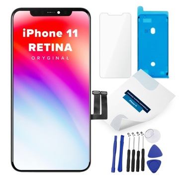 WYŚWIETLACZ EKRAN LCD ORYGINALNY APPLE IPHONE 11 CAŁY ZESTAW REGENEROWANY