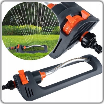 ZRASZACZ WAHADŁOWY OGRODOWY OSCYLACYJNY REGULOWANY 16 DYSZ TRAWY TRAWNIKA